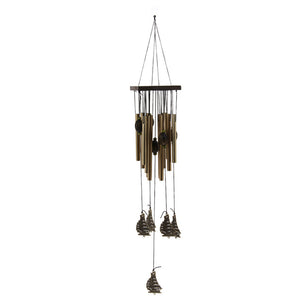 New Amazing 12 Tube Fengshui Sailboat Windchime Bell Outdoor Yard Garden Living Room Metal Hanging Decorative Wind Chimes