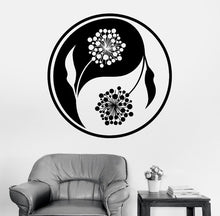 Mandala Wall Sticker Home Decal Buddha Yin Yang Floral Yoga Meditation Vinyl Decal Wall Art Mural Home Decor Decoration D175