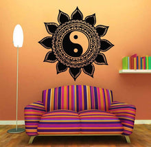 Mandala Wall Sticker Home Decal Buddha Yin Yang Floral Yoga Meditation Vinyl Decal Wall Art Mural Home Decor Decoration D175