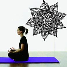 Mandala Wall Sticker Home Decal Buddha Yin Yang Floral Yoga Meditation Vinyl Decal Wall Art Mural Home Decor Decoration D175