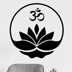 Mandala Wall Sticker Home Decal Buddha Yin Yang Floral Yoga Meditation Vinyl Decal Wall Art Mural Home Decor Decoration D175