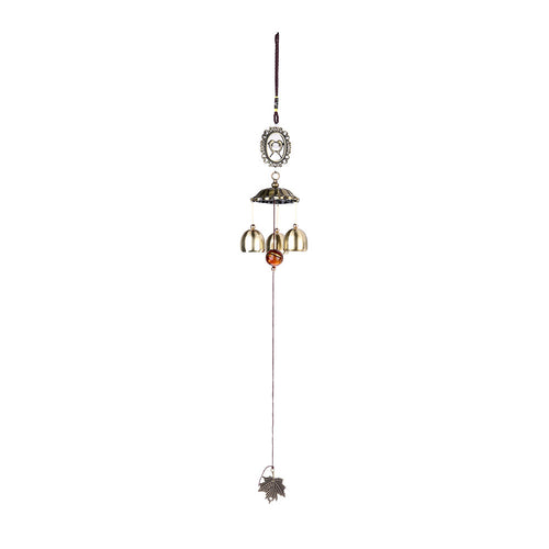 Retro Style Dolphin Metal Wind Chimes 3 Copper Bells Outdoor Garden Living Yard Wind Chimes Hanging Ornaments