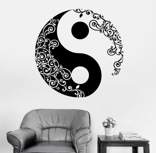 Mandala Wall Sticker Home Decal Buddha Yin Yang Floral Yoga Meditation Vinyl Decal Wall Art Mural Home Decor Decoration D175