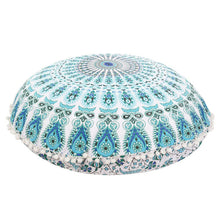 80*80cm Large Mandala Floor Pillows Round Bohemian Meditation Cushion Cover Ottoman Pouf cover case drop shipping